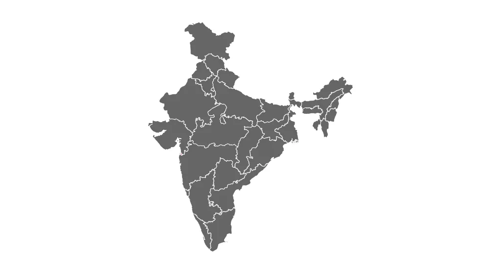 Map of India highlighting the Bhadohi region, known as the carpet belt, where authentic hand-tufted wool rugs are sourced.