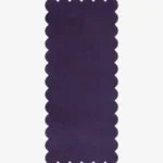 Midnight Serenade Runner Rug Scalloped Edge