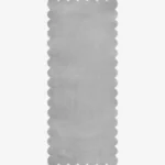 Moonhaze Runner Rug Scalloped Edge