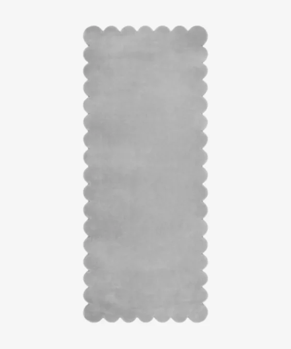 Moonhaze Runner Rug Scalloped Edge