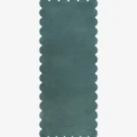 Tidefall Runner Rug Scalloped Edge