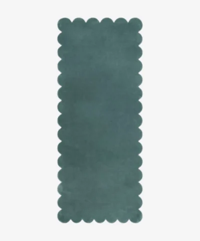 Tidefall Runner Rug Scalloped Edge