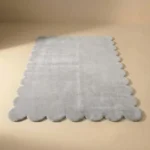 Mistfall Hand Tufted Wool Rug Angled View