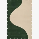 Sage Balance Hand Tufted Wool Rug Flat Lay