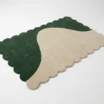 Sage Balance Scalloped Edge Rug Side View