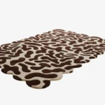 Topaz Lava Hand Tufted Wool Rug Angled Texture