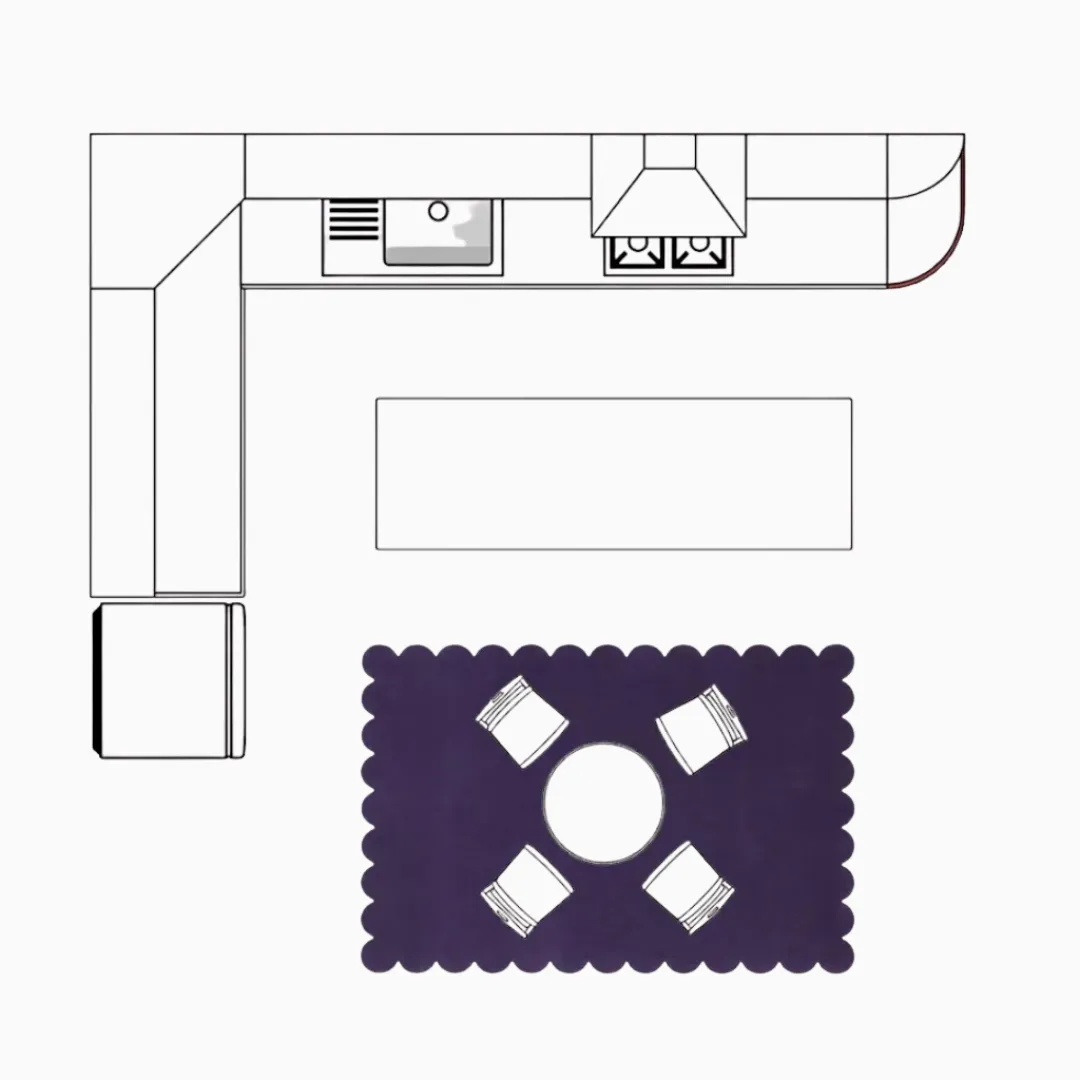 Large Kitchen Rug Size Guide 5x7 Layout
