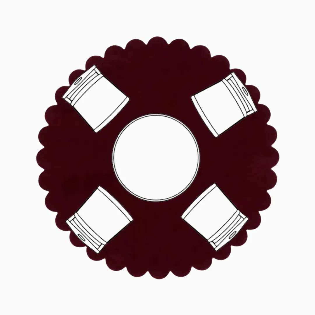 Small Dining Room Round Rug Size Guide Layout