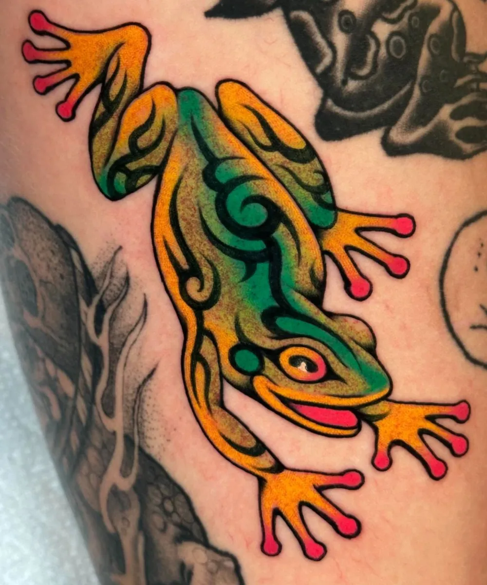 custom frog rug